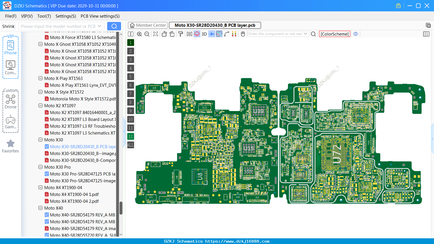 Motorola Moto X30-SR28D20430_B PCB Layer
